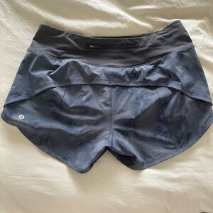 Lululemon speed up shorts, size 8